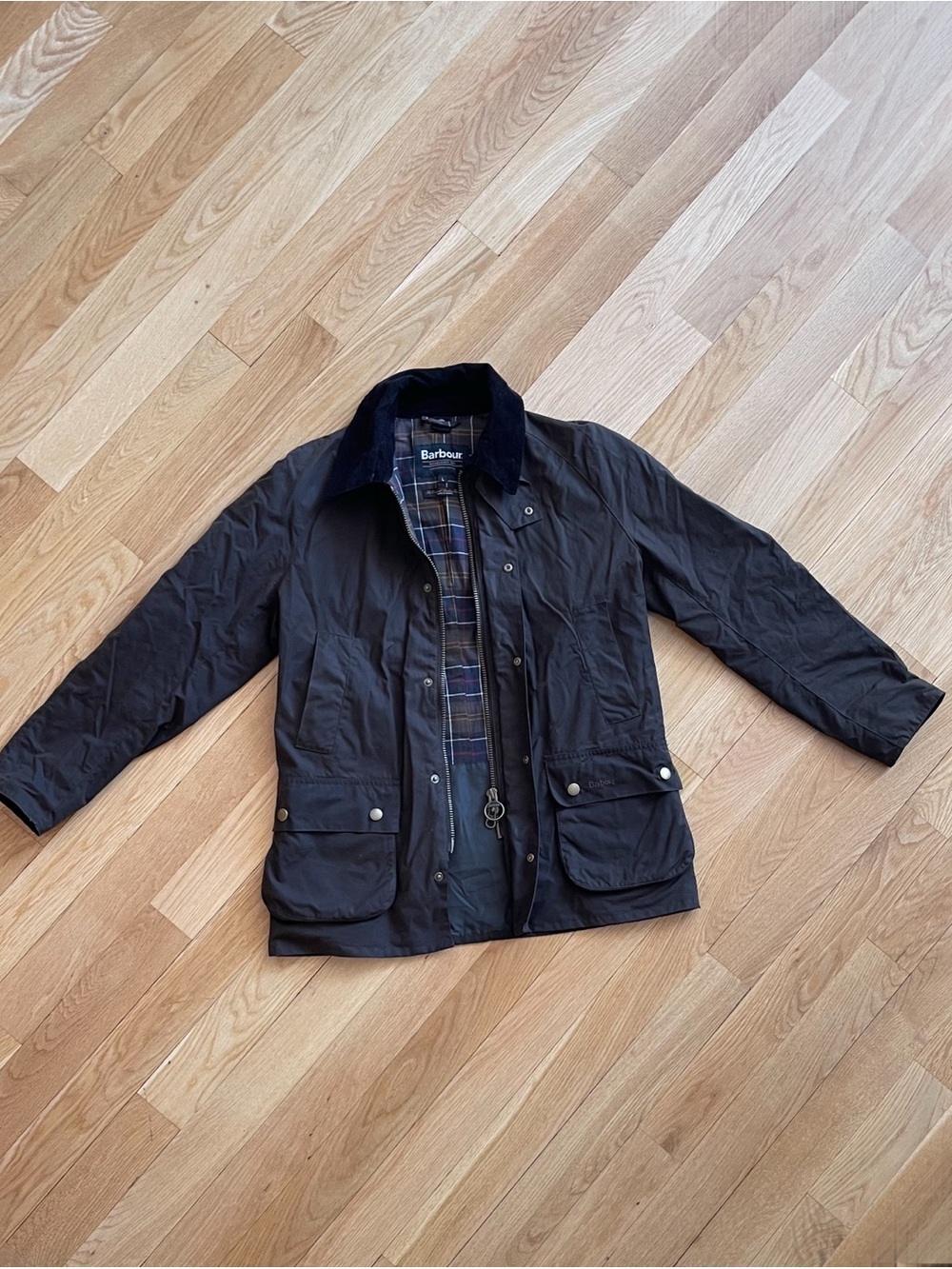 Barbour Classic Bedale Waxed Cotton Jacket - Olive